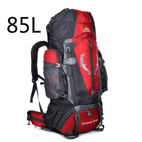 Large 85L Outdoor Backpack Unisex Travel Multi-purpose climbing backpacking