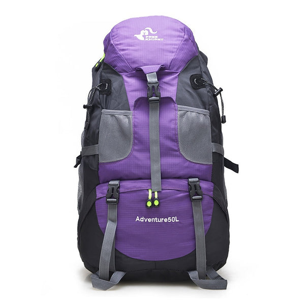 50L Waterproof Hiking Backpack Climbing Mountaineering Bag