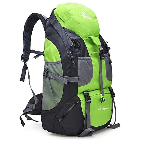 50L Waterproof Hiking Backpack Climbing Mountaineering Bag