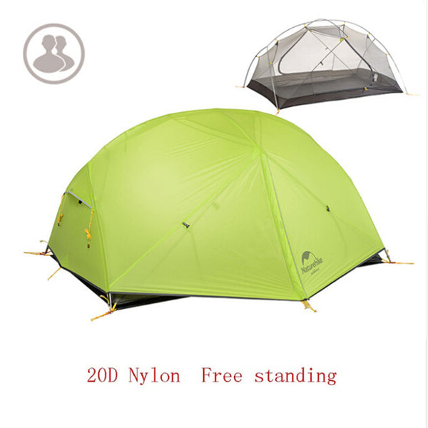 Naturehike 3 Season  Mongar Tent 20D Nylon Fabic Double Layer Waterproof Tent for 2 Persons