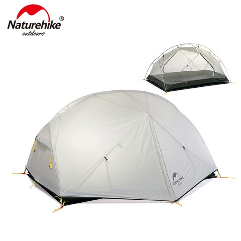 Naturehike 3 Season  Mongar Tent 20D Nylon Fabic Double Layer Waterproof Tent for 2 Persons