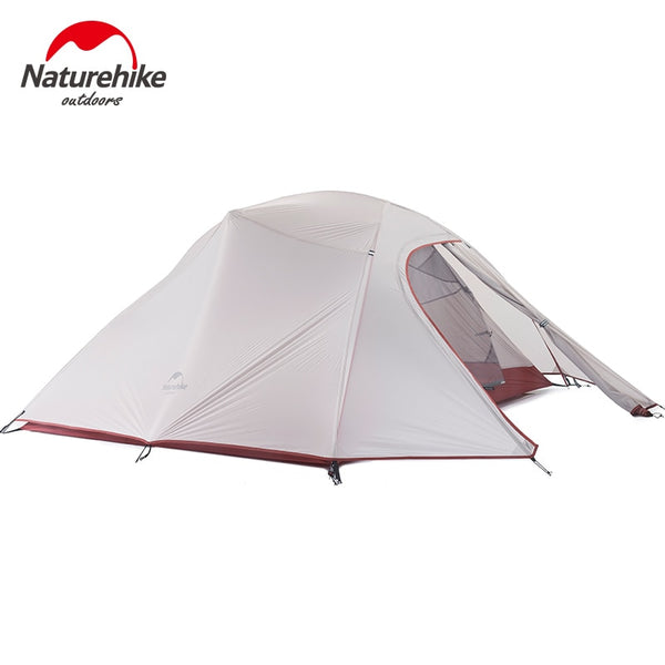 Naturehike Cloud Up Series 1 2 3 Person Ultralight Hiking Tent  Nylon Upgrade 2 Man Hiking Winter Camping Tent with Mat