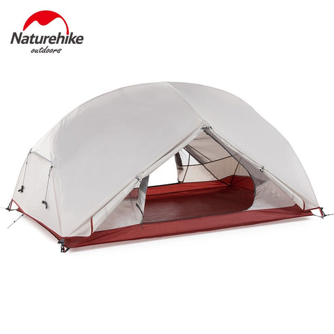 Naturehike Custom Mongar 2 3 Person Waterproof Double Layer Outdoor Tent Aluminum Rod Gray Ultralight Camping Tents