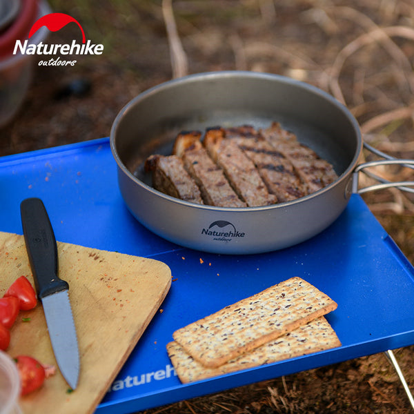Naturehike Titanium Outdoor Cookware Ultralight Titanium Pot Pan 2-3 Persons  Cookware