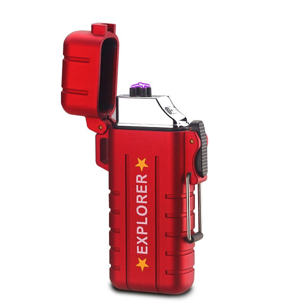 New Waterproof WindProof Lighter Usb Rechargeable Lighter Fire Starting for Camping