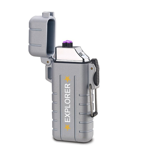 New Waterproof WindProof Lighter Usb Rechargeable Lighter Fire Starting for Camping