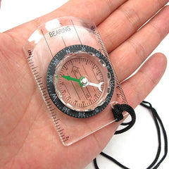 Outdoor Transparent Plastic Compass