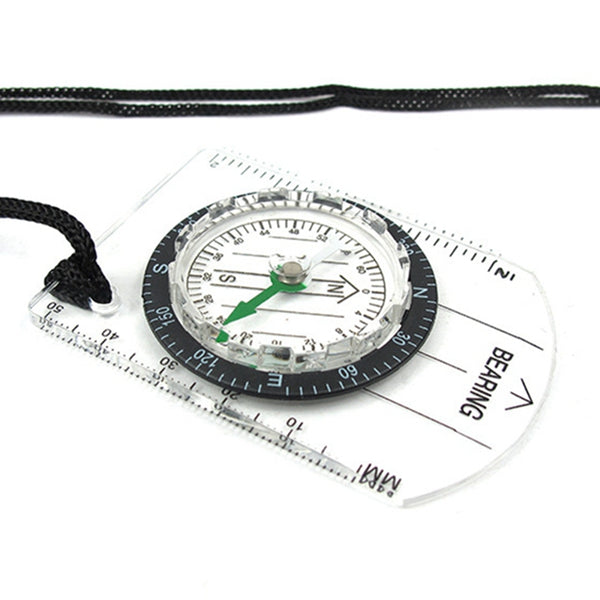 Outdoor Transparent Plastic Compass