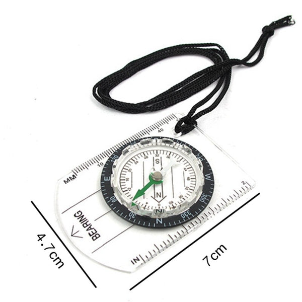 Outdoor Transparent Plastic Compass