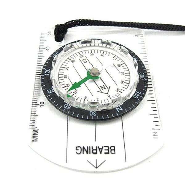 Outdoor Transparent Plastic Compass