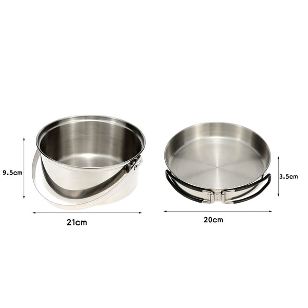 Outdoor Pot Pan Cookware Stainless Steel