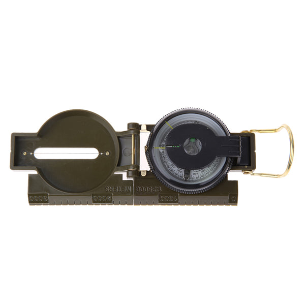 Portable Army Green Folding Lens Compass