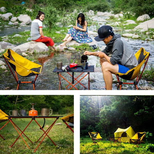 Portable Foldable Folding Table, Chair, Desk for Camping BBQ Traveling Outdoor Picnic 7075 Aluminium Alloy Ultra-light